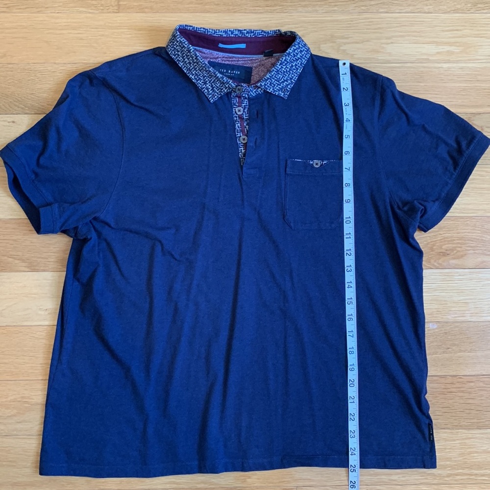 Ted Baker Men’s short sleeve polo size 7 (XL) - Picture 5 of 7